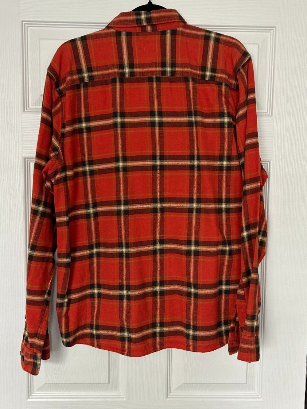 Patagonia Shirt Mens Large Organic Cotton Red Plaid Flannel Button Up - Picture 2 of 8